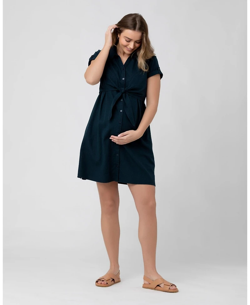 Ripe Maternity Maternity Ripe Colette Tie Up Nursing Dress