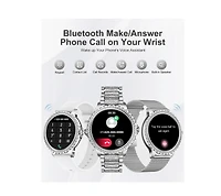 Ruxing Smart Smartwatch, Alexa Voice Assistant, Wireless Calling/Dialing, Call Reminder And Rejection, Multi-Sport Mode, Sms Reminder, 1.83-Inch Hd Sc