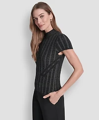 Dkny Women's Mock Neck Sweater