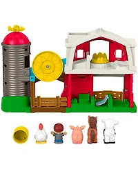 Little People Caring Fun Animal Farm Playset, 6 Play Pieces