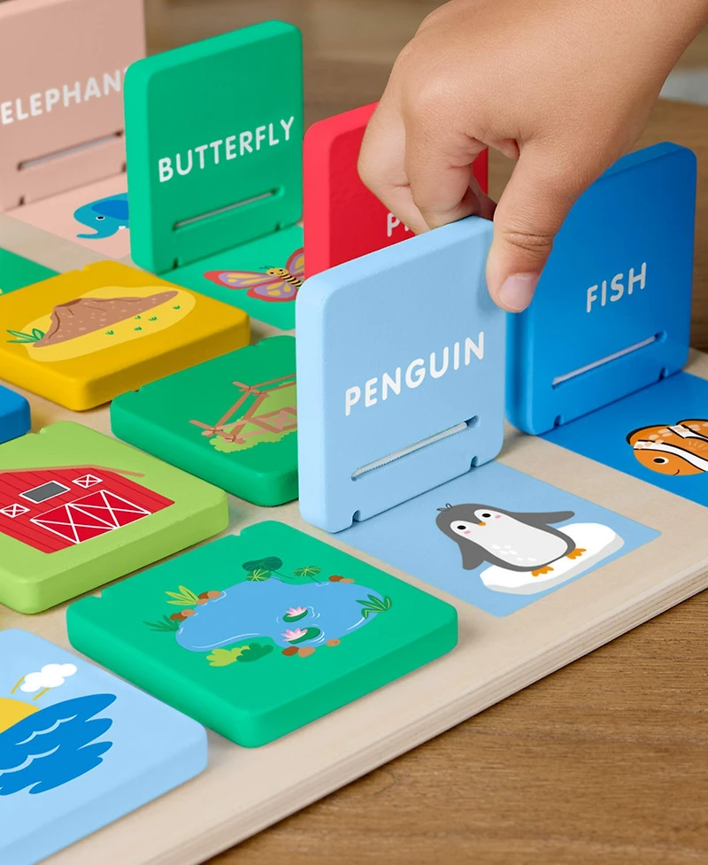 Fisher Price Wooden Flip and Reveal Busy Activity Board