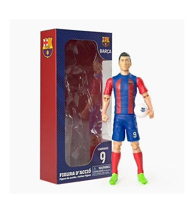 Banbo Toys Sockers Fc Barcelona Lewandowski 8" Collectible Soccer Action Figure