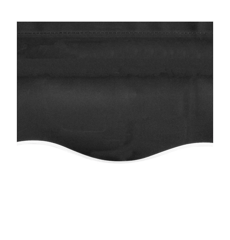 Awning Anthracite Polyester with Pu coating