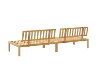 Patio Pallet Middle Sofas 2 pcs Solid Wood Acacia