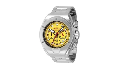 Invicta Men's 47748 Invicta Racing Quartz Chronograph Black, Yellow