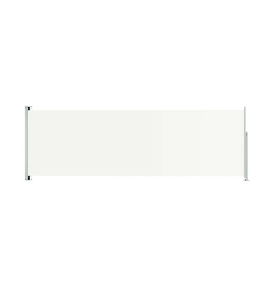 Patio Retractable Side Awning 78.7"x236.2" Cream