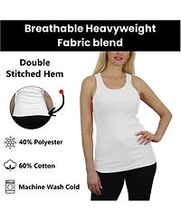 Galaxy By Harvic Women's Loose Fit Ribbed Tank Top