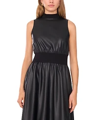 1.state Women's Mock Neck Midi Dress
