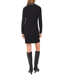 1.state Women's Button-Up Collar Mini Dress