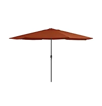 vidaXL Garden Parasol Terracotta Polyester, Metal Large