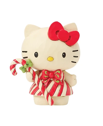 Jim Shore Hello Kitty Candy Cane Mini Figurine