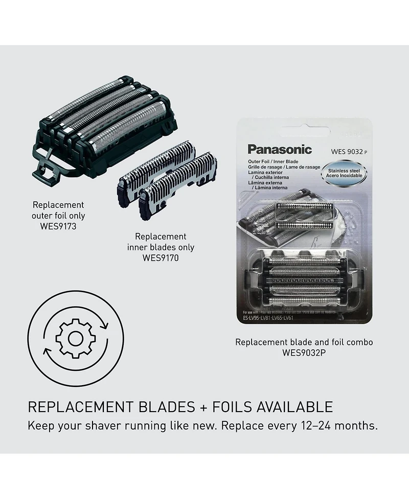 Panasonic ARC5 Men s Electric Razor, 5-Blade, Wet/Dry, Pop-up Trimmer, Pivoting Head