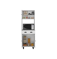 Tuhome Salen Kitchen Pantry White Mdf