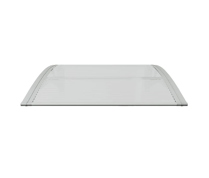 Door Canopy Grey Polycarbonate 31.5 in x 29.5 in Durable