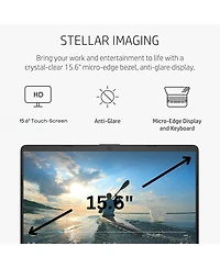 Kuu Pavilion 15.6" Hd Touchscreen Anti-Glare Laptop, 16GB Ram, 1TB Ssd Storage, Intel Core Processor up to 4.1GHz, Up to 11 Hours Long Battery Li