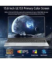Kuu 15.6 Inch Laptop, Gaming Laptop, Laptops 24GB 1TB Ssd, Lap top Computer N5095, Traditional Laptops Computers 180 Angle Opening, Lap top Fingerprin