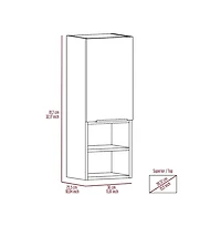 Tuhome Khari 24"" Bathroom Vanity White Mdf