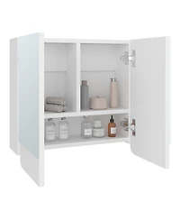 Fm Furniture Patience Medicine Cabinet, two swing doors, three spacious shelves, modern and minimalist design, White