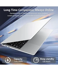 Kuu 15.6'' Laptop Computer, Gaming Laptops for N4000 Processor,8GB Ram, 256GB Ssd, Fhd 1920x1080 Display, WIFI5, BT4.2, Mini Hdmi,38Wh,Supports 180 An
