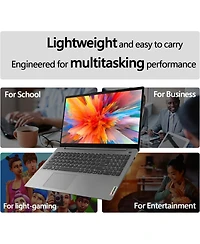 Kuu IdeaPad 1 Student Laptop, 15.6" Fhd Display, Intel Dual Core Processor, 12GB Ram, 512GB Ssd + 128GB eMMC, 1 Year Office 365, Wi-Fi 6, Webcam,