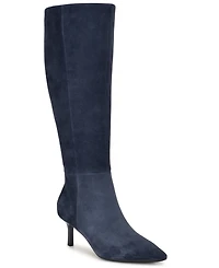 Nine West Women's Kimdee 9X9 Wide Calf Tall Stiletto Dress Boots