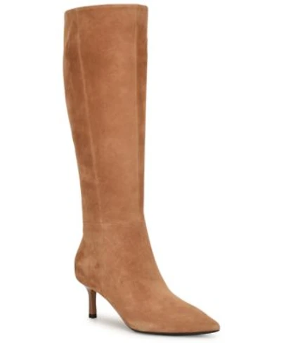 Nine West Womens Kimdee 9x9 Tall Stiletto Dress Boots Regular Wide Calf