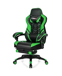 Gymax Office Computer Desk Chair Gaming Adjustable Swivel w/Footrest