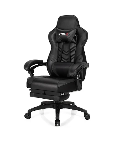 Gymax Office Computer Desk Chair Gaming Adjustable Swivel w/Footrest