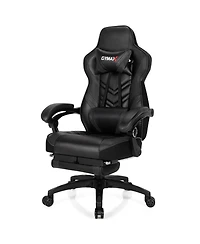 Gymax Office Computer Desk Chair Gaming Adjustable Swivel w/Footrest