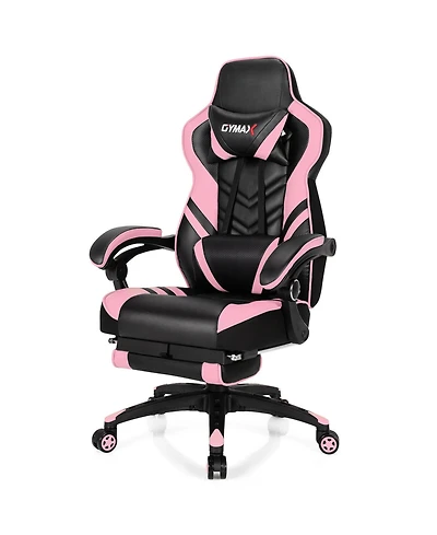 Gymax Office Computer Desk Chair Gaming Adjustable Swivel w/Footrest