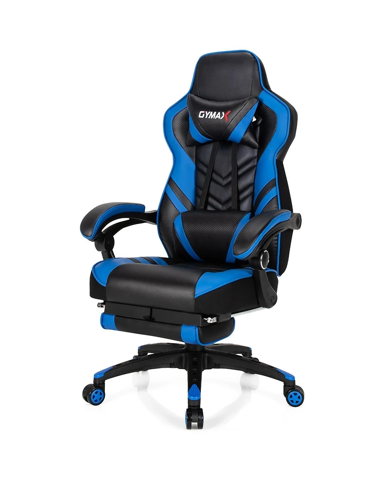 Gymax Office Computer Desk Chair Gaming Adjustable Swivel w/Footrest