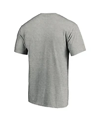 Fanatics Men's Gray Wisconsin Badgers Primary Logo T-Shirt