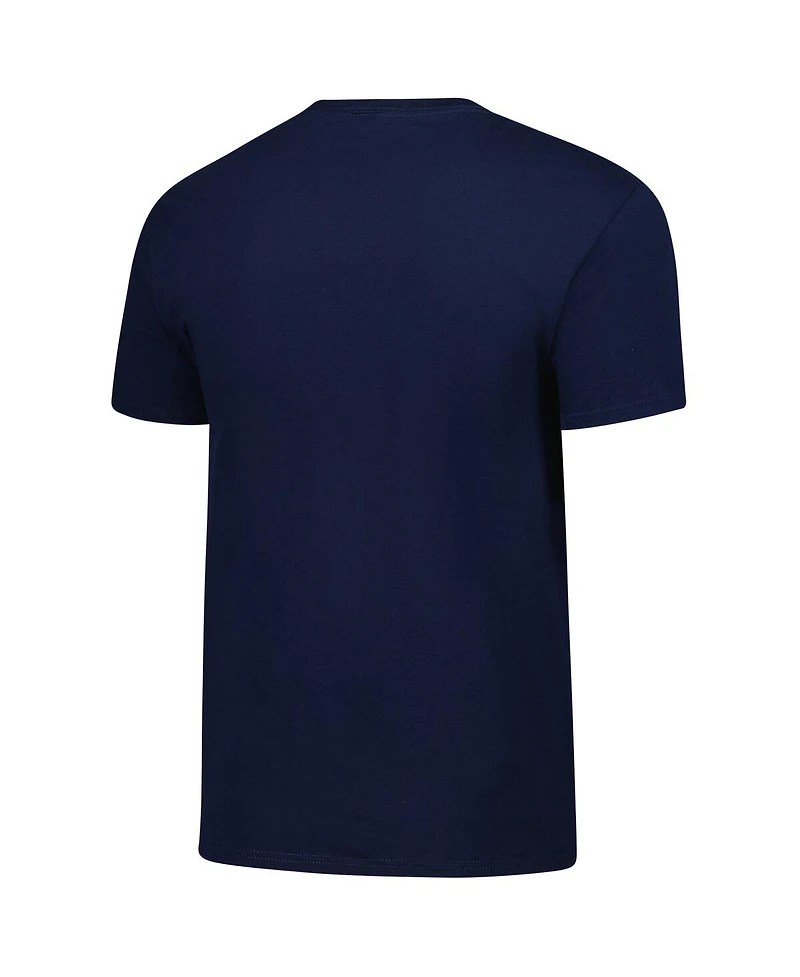 Fanatics Unlabeled Men's Navy Penn State Nittany Lions Distressed Arch Mascot T-Shirt