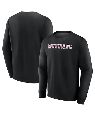 Fanatics Men's Black East Stroudsburg Warriors Short Name Pullover Sweatshirt