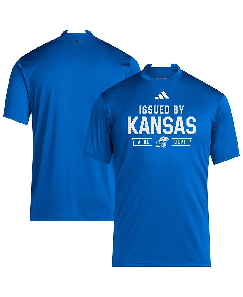 Adidas Men's Royal Kansas Jayhawks 2025 Training Performance Team T-Shirt