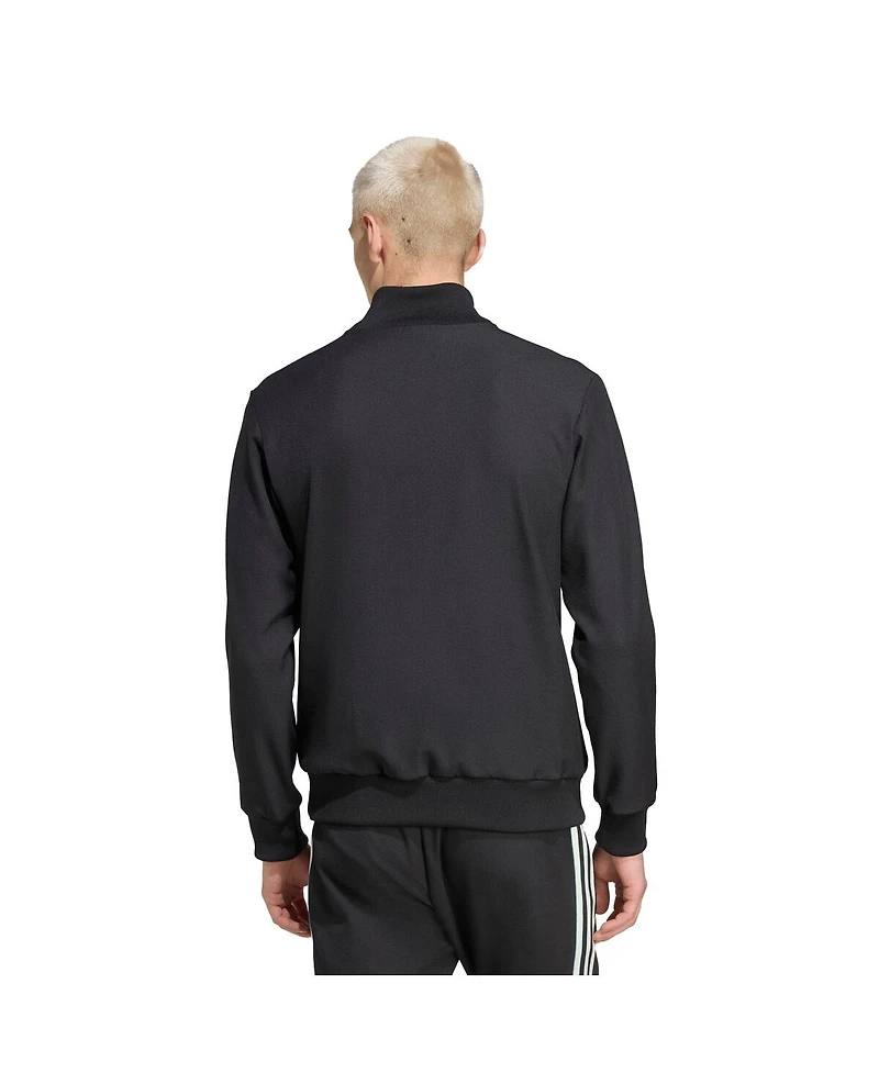 Adidas Men's Black Newcastle United Terrace Icons Full-Zip Track Jacket