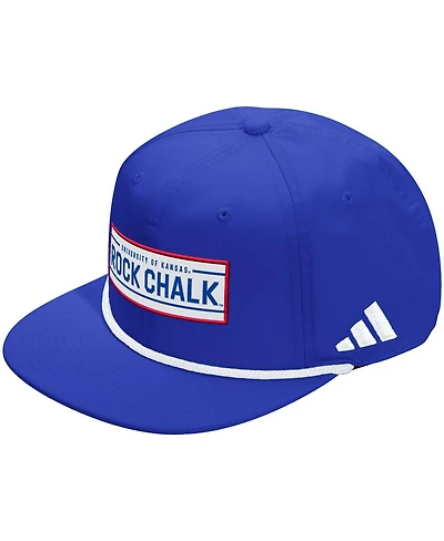 Adidas Men's and Women's Royal Kansas Jayhawks Locker Room Rope Adjustable Hat