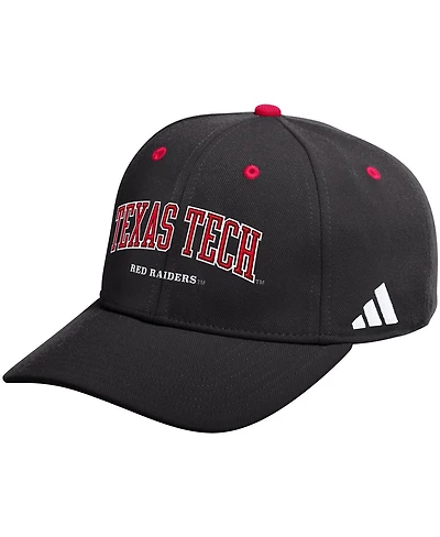 Adidas Men's Black Texas Tech Red Raiders Seasonal Flex Hat