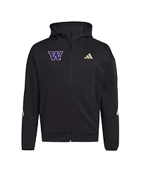 Adidas Men's Black Washington Huskies Z.n.e. Full-Zip Hoodie