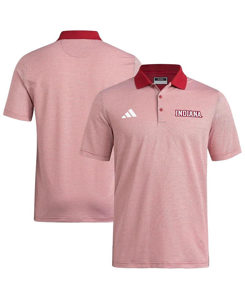 Adidas Men's Crimson Indiana Hoosiers Ultimate 365 Ottoman Polo Shirt