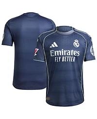 Adidas Men's Blue Real Madrid 2025/26 Away Authentic Jersey