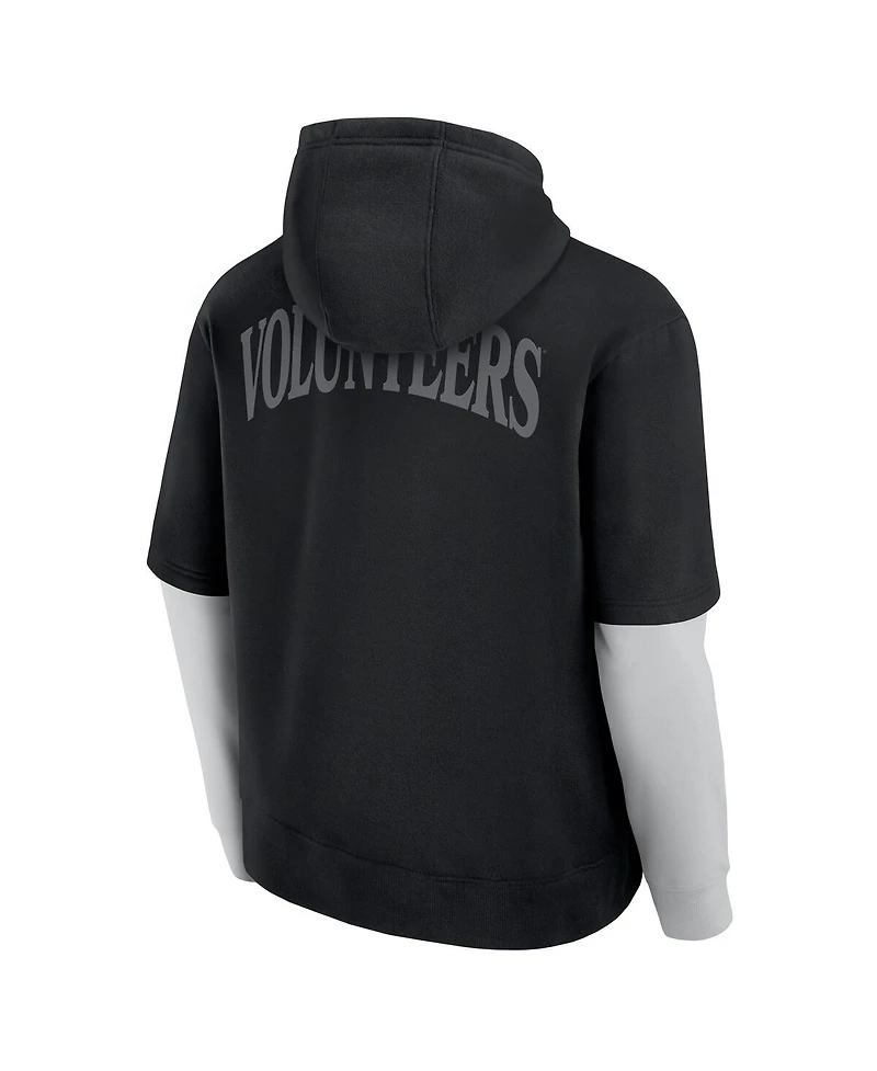 Fanatics Men's Black Tennessee Volunteers Sleek Pullover Hoodie