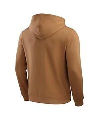 Darius Rucker Collection by Fanatics Men's Tan Milwaukee Brewers Camp Fleece Pullover Hoodie