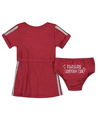 Colosseum Girls Baby Boys and Crimson Alabama Tide Xur Dress Bloomer Set