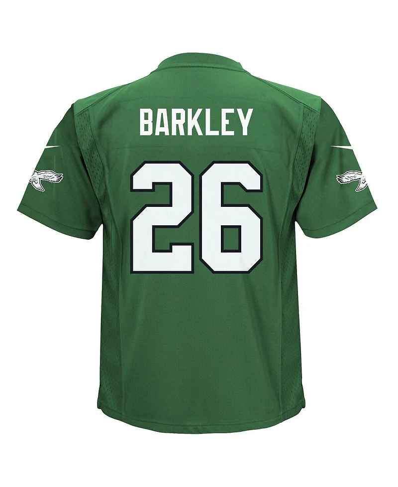 Nike Preschool Saquon Barkley Kelly Green Philadelphia Eagles Alternate Player Game Jersey