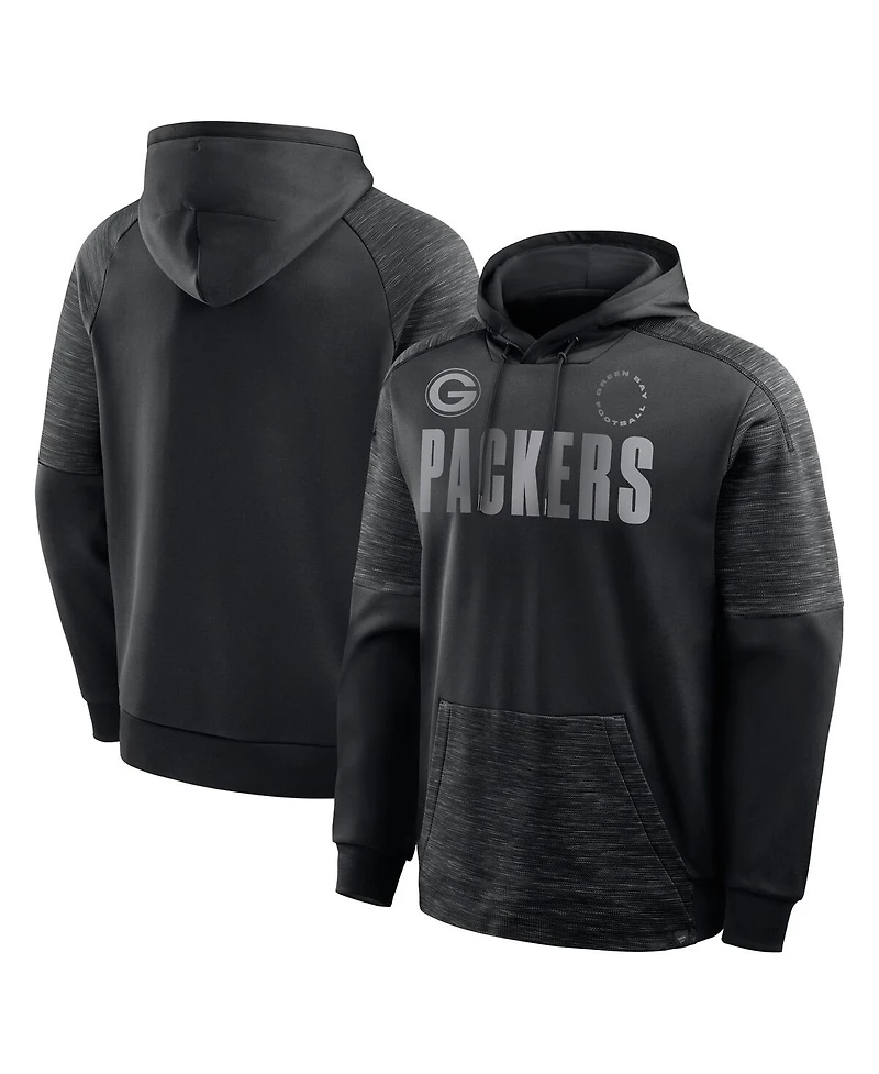 Fanatics Men's Black Green Bay Packers Chip Shot Pullover Hoodie