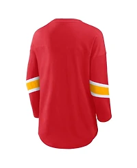 Fanatics Women's Red Kansas City Chiefs Redzone 3/4-Sleeve T-Shirt