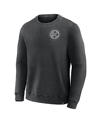 Fanatics Men's Black Pittsburgh Steelers Deep Route Pullover Sweatshirt