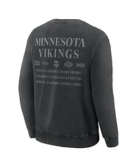Fanatics Men's Black Minnesota Vikings Deep Route Pullover Sweatshirt