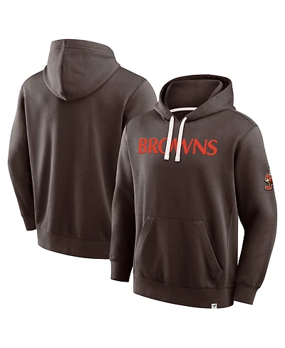 Fanatics Men's Brown Cleveland Browns New Horizons Heritage Pullover Hoodie